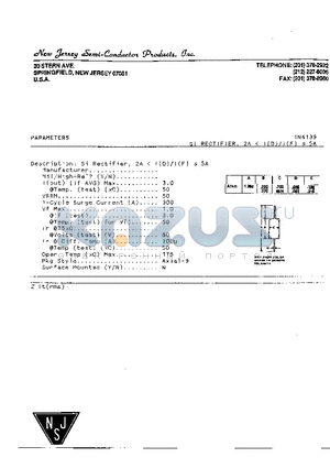 1N4139 datasheet - Si Rectifier
