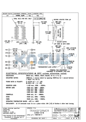 7490100111 datasheet - This drawing is dual dimensioned. dimensions in brackets are in millimeters.