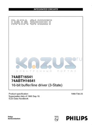 74ABT16541 datasheet - 16-bit buffer/line driver 3-State