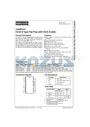 74ABT377 datasheet - Octal D-Type Flip-Flop with Clock Enable