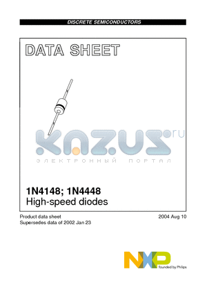 1N4448 datasheet - High-speed diodes