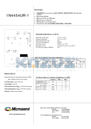 1N4454UR-1_04 datasheet - SWITCHING DIODE