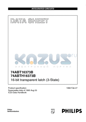 74ABTH16373B datasheet - 16-bit transparent latch 3-State