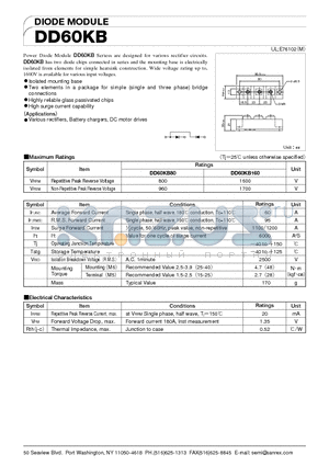 DD60KB datasheet - DIODE MODULE