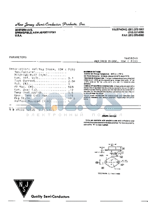 1N4560RB datasheet - REF/RED DIODE, 10W < P(D)