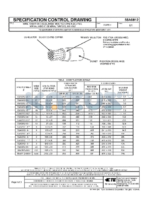 007237-000 datasheet - WIRE, RADIATION-CROSSLINKED, MODIFIED ETFE-INSULATED