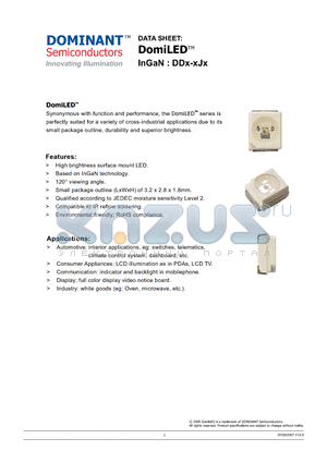 DDB-CJS-P1 datasheet - LED InGaN