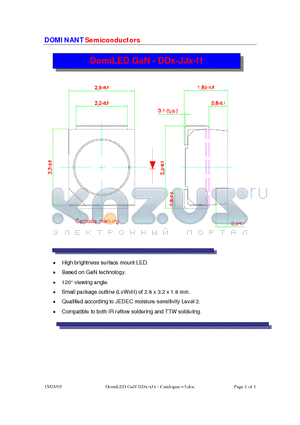 DDB-JJS-KL2-1-I1 datasheet - LED GaN