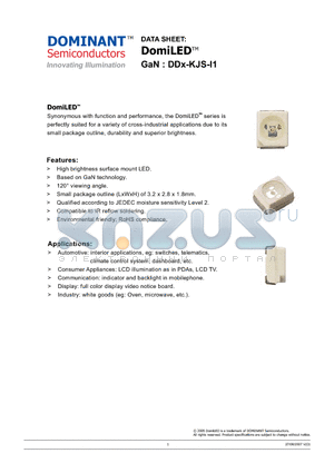 DDB-KJS-LM2-1-I1 datasheet - LED GaN