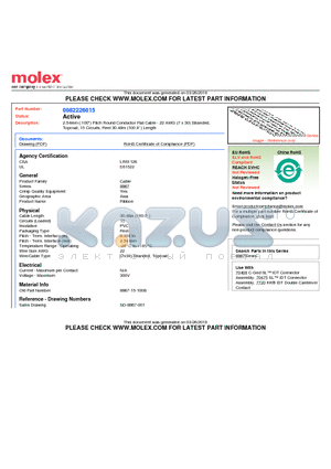 0082226015 datasheet - 2.54mm (.100