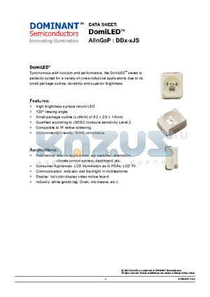 DDG-SJS-QR2-1 datasheet - LED AlInGaP