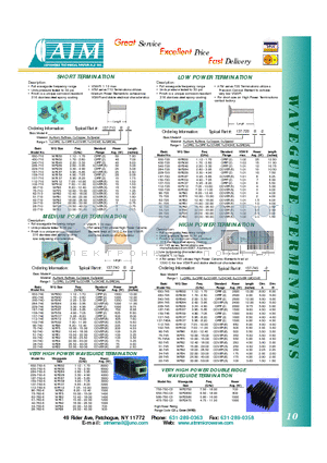 28-760-6 datasheet - SHORT TERMINATION