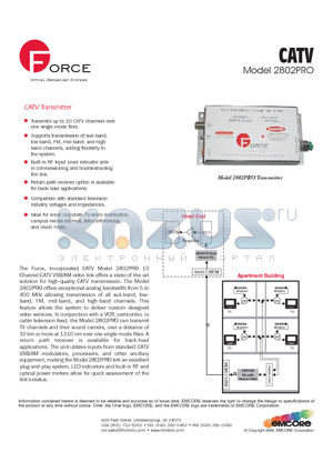 2802P-R-DUAL-FA datasheet - CATV Transmitter