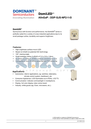 DDP-SJS-N1 datasheet - LED