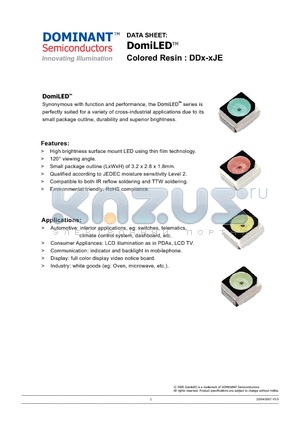 DDT-SJE-ST2-1 datasheet - LED Colored Resin