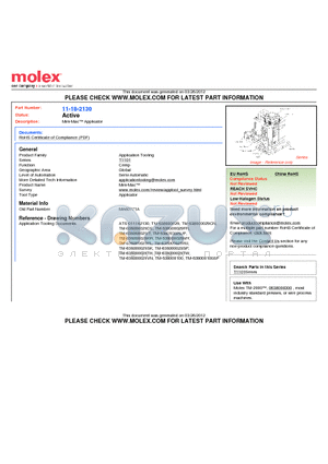 011-18-2130 datasheet - Mini-Mac Applicator