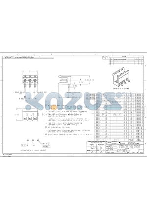 282812-4 datasheet - TERMINAL BLOCK HEADER ASSEMBLY, 90 DEGREE,OPEN ENDS, STACKING 5.00mm PITCH