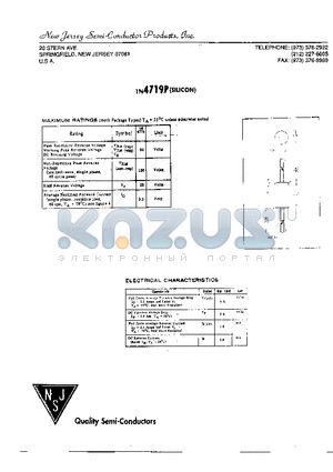 1N4719P datasheet - SILICON