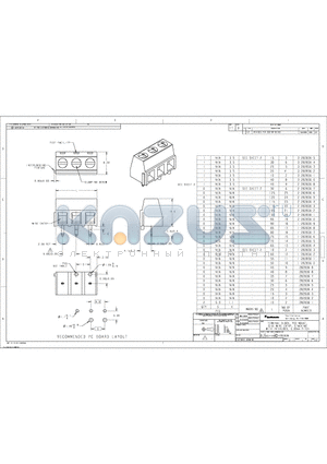 282836-5 datasheet - TERMINAL BLOCK, PCB MOUNT SIDE WIRE ENTRY, STACKING WITH INTERLOCK, 5.00mm PITCH