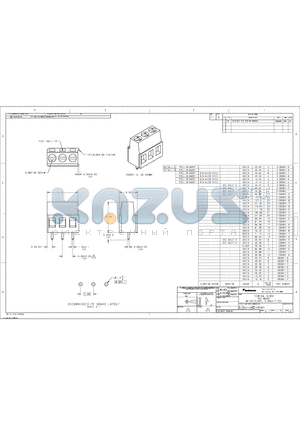 282841-3 datasheet - TERMINAL BLOCK PCB MOUNT W/INTERLOCK, 5.08mm PITCH