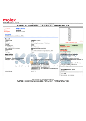 011184172 datasheet - Conductor Punch