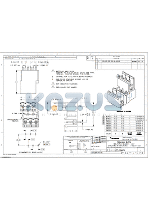 284056-3 datasheet - TERMINAL BLOCK MULTIPLE HEADER, 180 STACKING W/INTERLOCK, 5.0mm PITCH