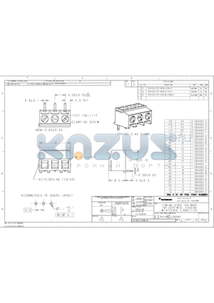 284093-2 datasheet - TERMINAL BLOCK, PCB MOUNT TOP ENTRY WIRE, STACKING W/INTERLOCK, 5.00mm PITCH