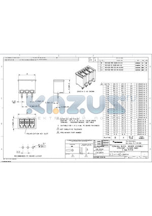 284514-5 datasheet - TERMINAL BLOCK HEADER ASSEMBLY STRAIGHT, CLOSED ENDS, 3.5mm PITCH