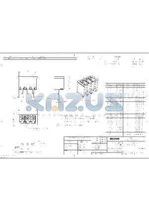 284517-3 datasheet - TERMINAL BLOCK HEADER ASSEMBLY STRAIGHT, CLOSED ENDS 3.81mm PITCH