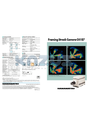 C4187 datasheet - Framing Streak Camera