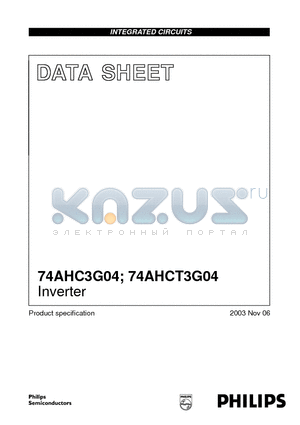 74AHC3G04 datasheet - INVERTER