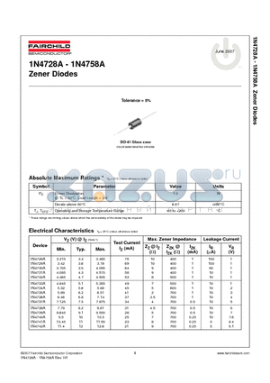 1N4741A datasheet - Zener Diodes