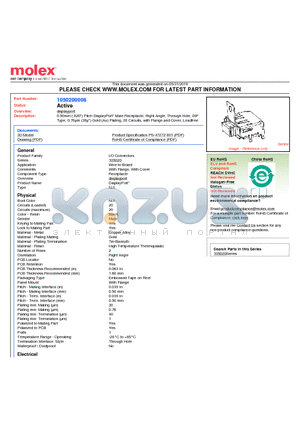 105020-0008 datasheet - 0.50mm (.020