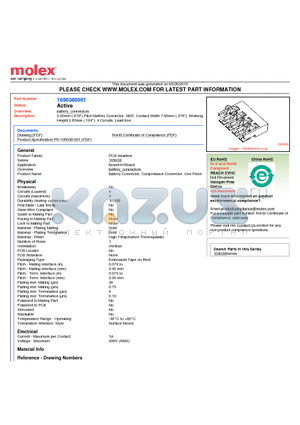 1050380001 datasheet - 2.00mm (.079