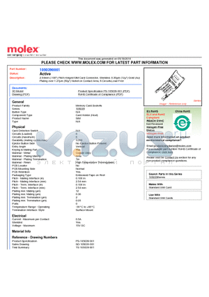 1050390001 datasheet - 2.54mm (.100