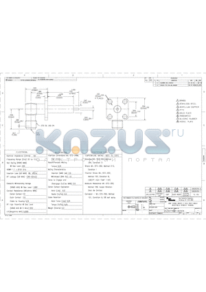 1052978-1 datasheet - OSM FLANGE MOUNT 4 HOLE RIGHT ANGLE RECEPTACLE STRAIGHT TERMINAL