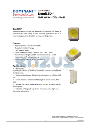 DDW-JJD-M2N-1-I1 datasheet - High brightness surface mount LED