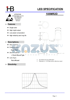 105MR2D datasheet - LED