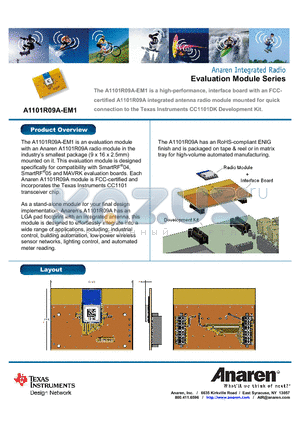 A1101R09A-EM1 datasheet - The A1101R09A-EM1 is a high-performance