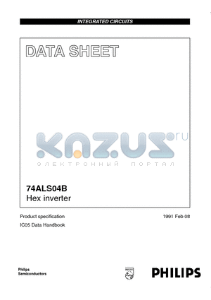 74ALS04 datasheet - Hex inverter