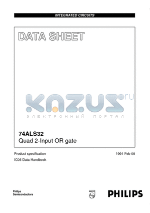 74ALS32N datasheet - Quad 2-Input OR gate