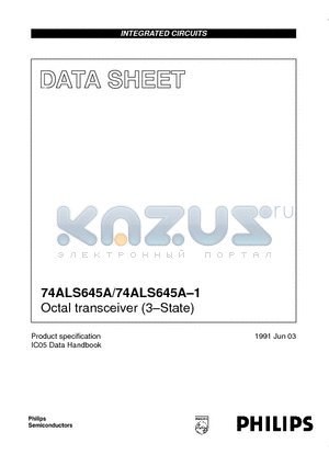 74ALS645A-1 datasheet - Octal transceiver 3-State