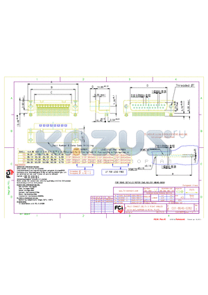 DE09S065TLF-ND datasheet - MALE CONNECT. DELTA D RIGHT ANGLED WITH NUT, HARPOON&METAL PLATE