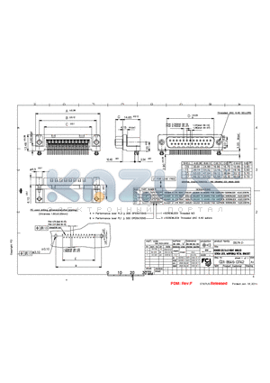 DE09S065TLF-ND datasheet - HEADER DELTA-D RIGHT ANGLED SCREW LOCK, HARPOON&METAL BRACKET