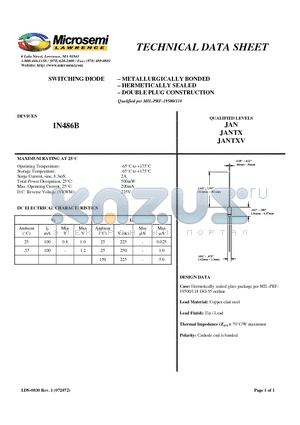 1N486B_08 datasheet - SWITCHING DIODE