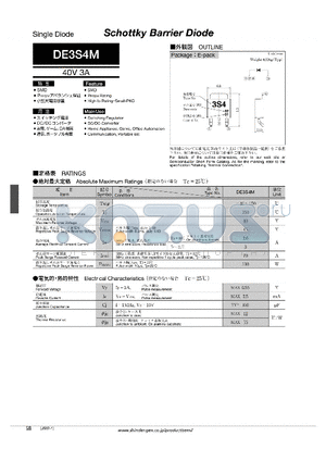 DE3S4M_10 datasheet - Schottky Barrier Diode