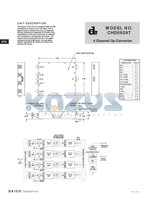 CHD09297 datasheet - 4 Channel Up-Converter