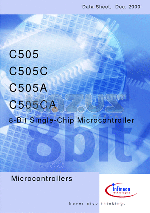 C505 datasheet - 8-Bit Single-Chip Microcontroller