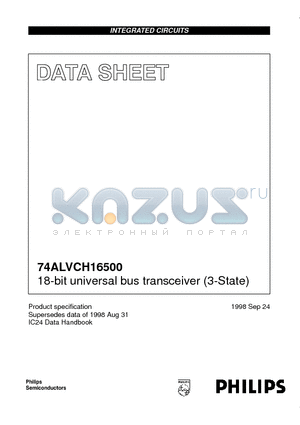 74ALVCH16500 datasheet - 18-bit universal bus transceiver 3-State
