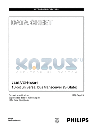 74ALVCH16501 datasheet - 18-bit universal bus transceiver 3-State
